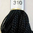 DMC no. 310 (pearl cotton #5)